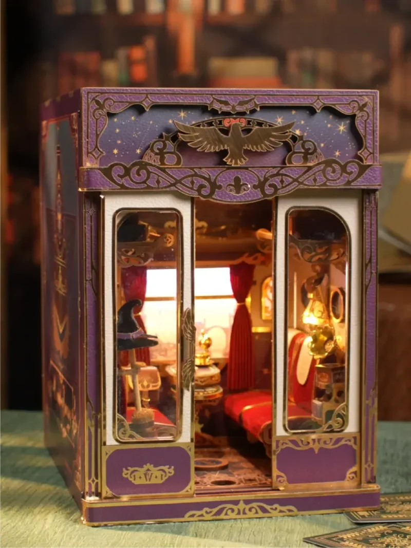 Magic Journey: A Dollhouse of Infinity Train Cabin DIY Music Book Nook Kit