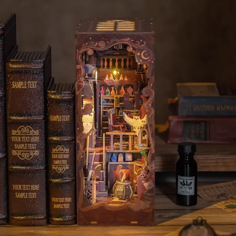 Enchanted Magic Station 180° Folding DIY Book Nook Kit