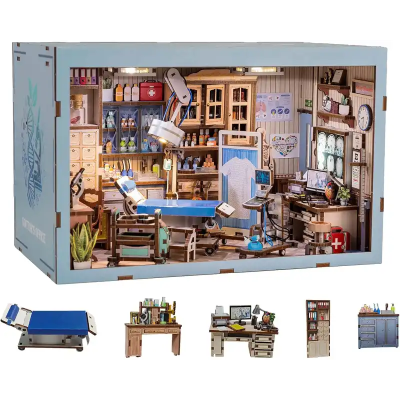Doctor's Office Medical Examination Room DIY Mini Book Nook Kit