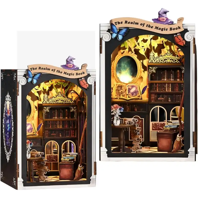 The Realm of The Magic Book DIY Mini Book Nook Kit