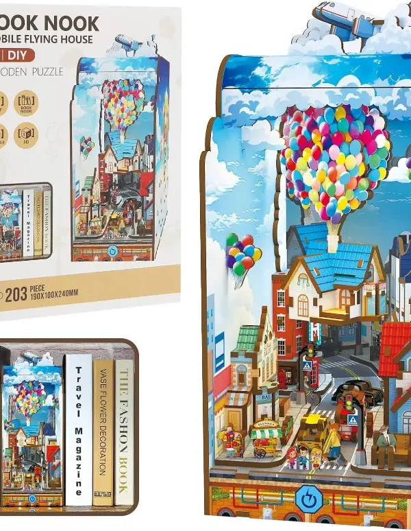 8152PkJircL._AC_SL1500_ Mobile Flying House DIY Book Nook Kit