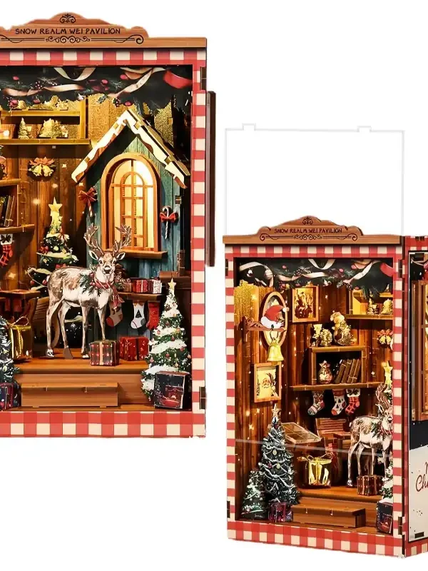 Snow Realm Pavilion Mini DIY Book Nook Kit
