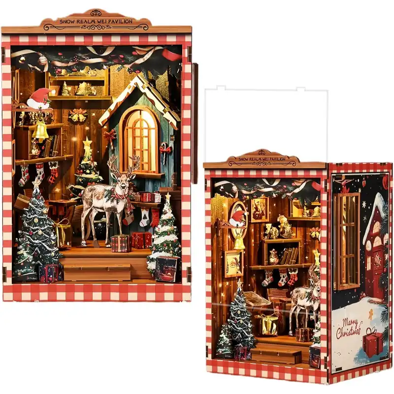 Snow Realm Pavilion Mini DIY Book Nook Kit