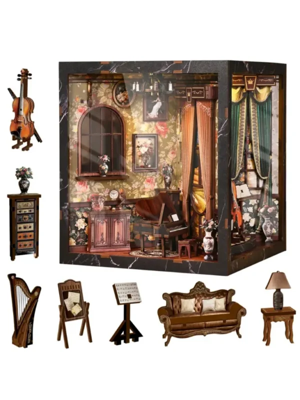 _9_激光拼图玩具厂家(新越)_来自小红书网页版_副本 (1) Opulent Music Salon Book Nook – Classical Music Room DIY Book Nook Kit