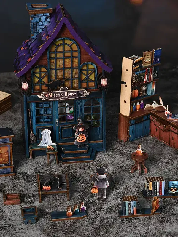 O1CN012ac2qW1KxOEe62Ir4_2432691230-0-cib A Magical Night at the Castle DIY Miniature House & Book Nook Kit