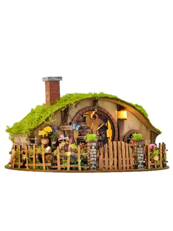 O1CN01772P201TmhbOhObDY_!!4186612425.jpg_q50.jpg__副本 Fantasy Hill House Hobbit’s Cottage DIY Miniature Dollhouse Kit