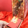 Chinese Wedding Book Nook Kit – Traditional Bride & Groom Diorama Bookend
