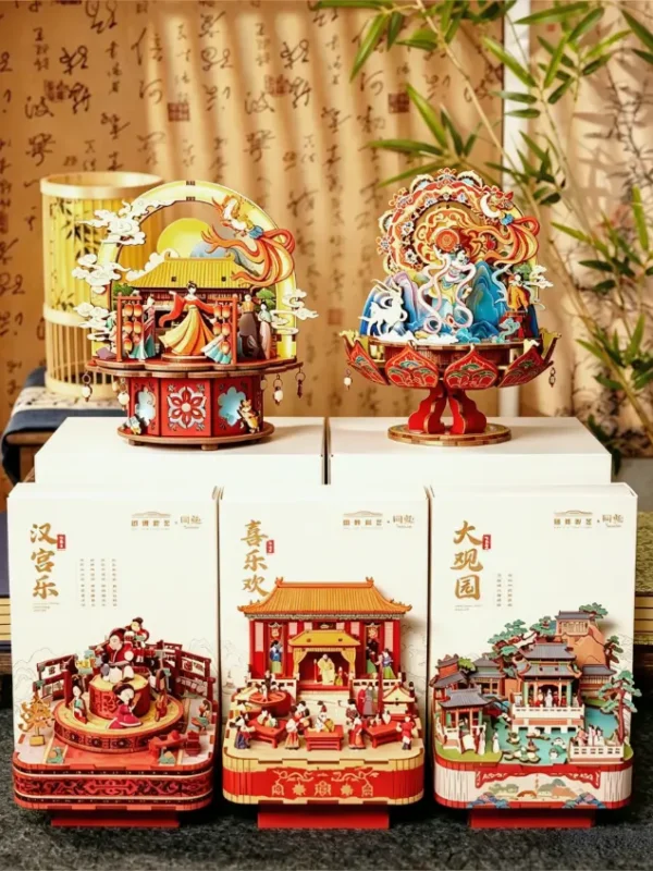 Chinese Traditional Art DIY Museum Inspired Music Box Kit Series