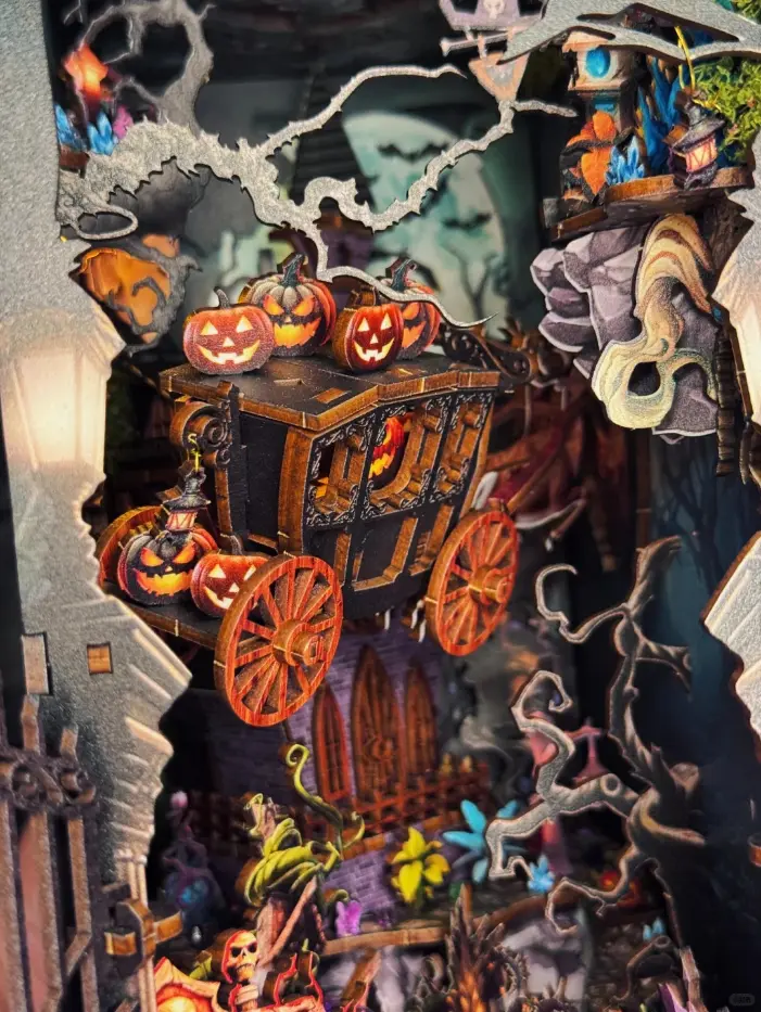 Secret Shadow Fantasy Halloween Theme DIY Book Nook Kit