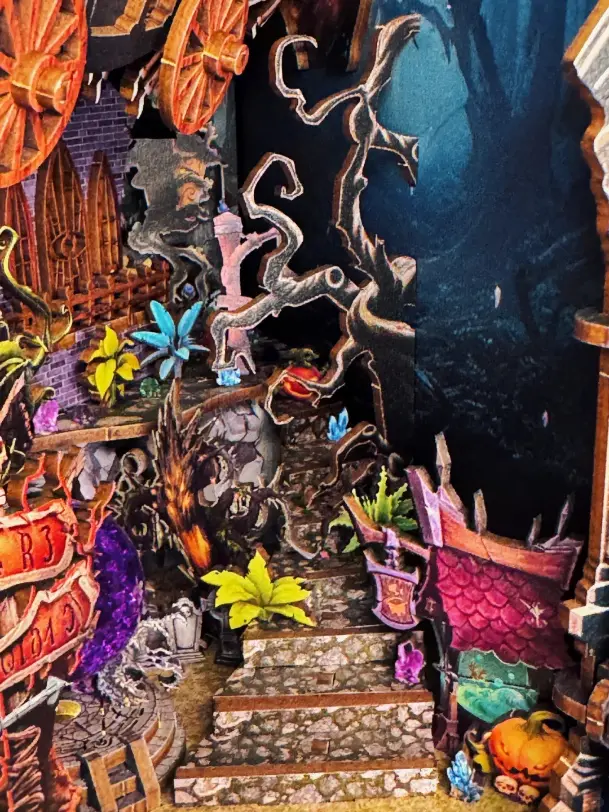 Secret Shadow Fantasy Halloween Theme DIY Book Nook Kit