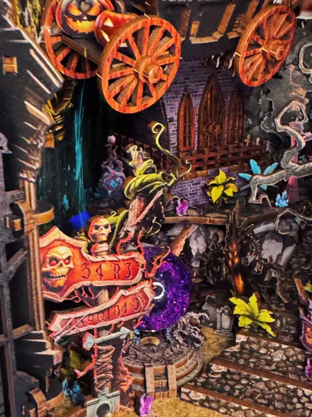 Secret Shadow Fantasy Halloween Theme DIY Book Nook Kit