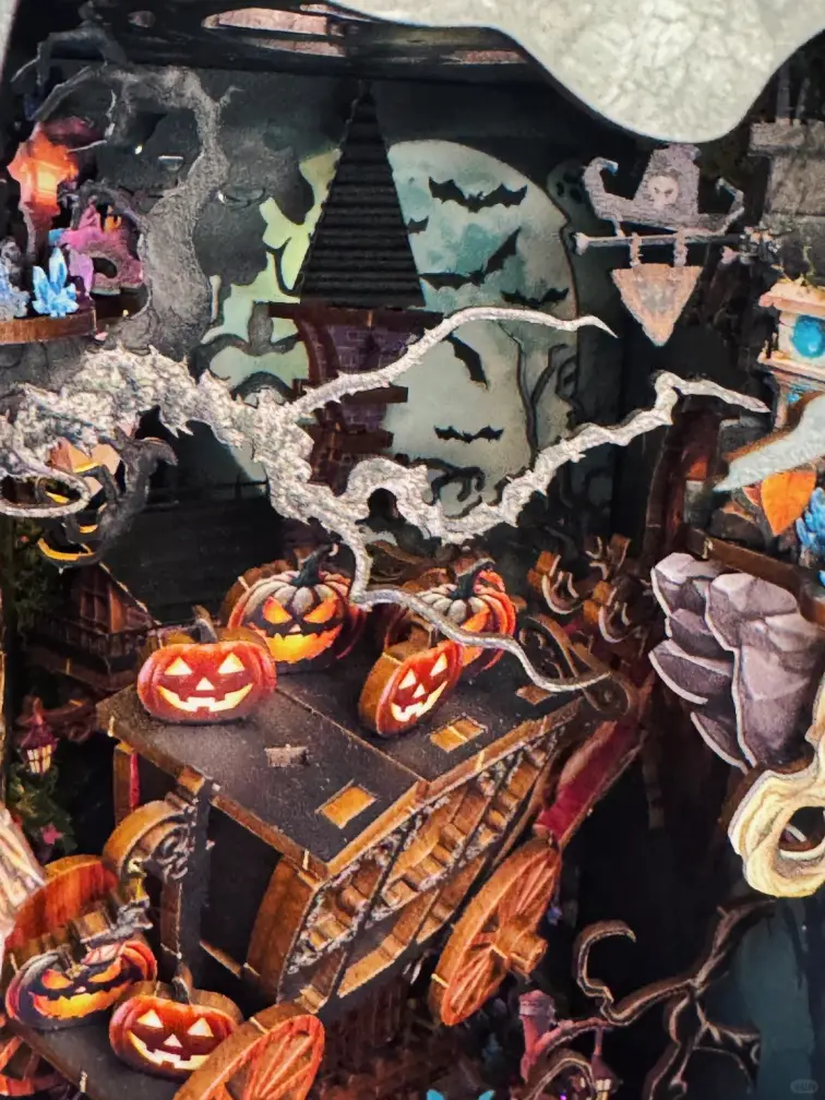 Secret Shadow Fantasy Halloween Theme DIY Book Nook Kit