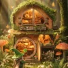 Green Vine Cottage - Openable Doors DIY Miniature House Kit