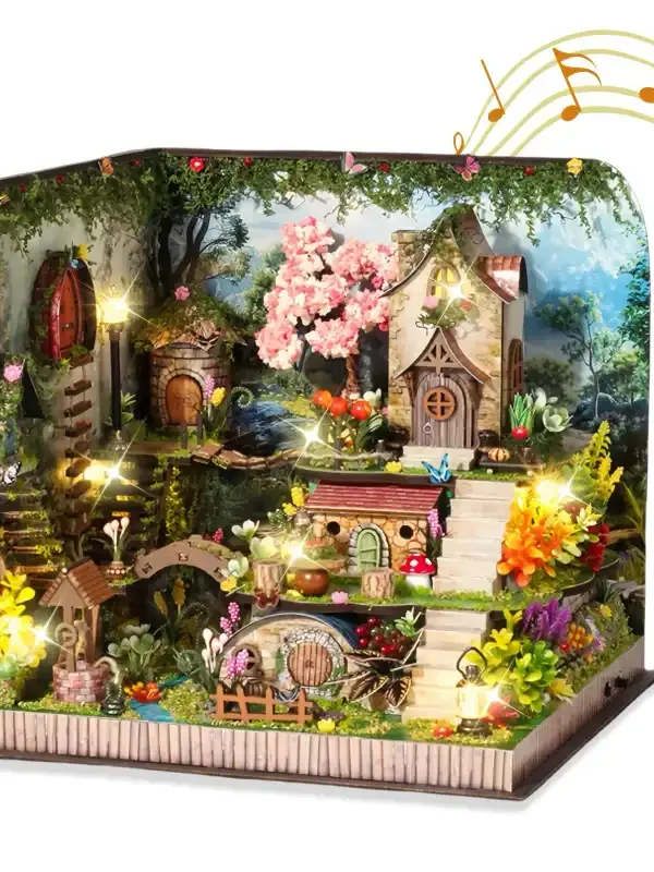 未命名-2-1 Forest Whisper Secret Realm Enchanted Fantasy Garden Scene with Music 3D Puzzle