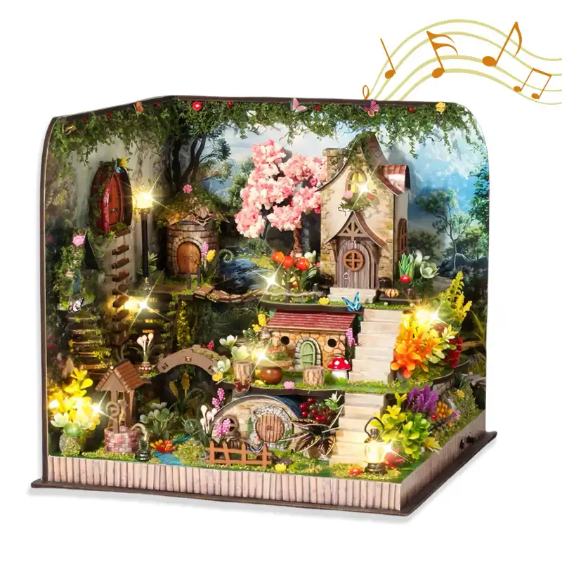 Forest Whisper Secret Realm Enchanted Fantasy Garden Scene with Music 3D Puzzle