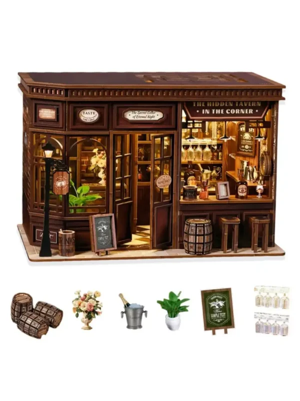 未命名_副本-1_副本 Corner Tavern DIY Dollhouse Kit