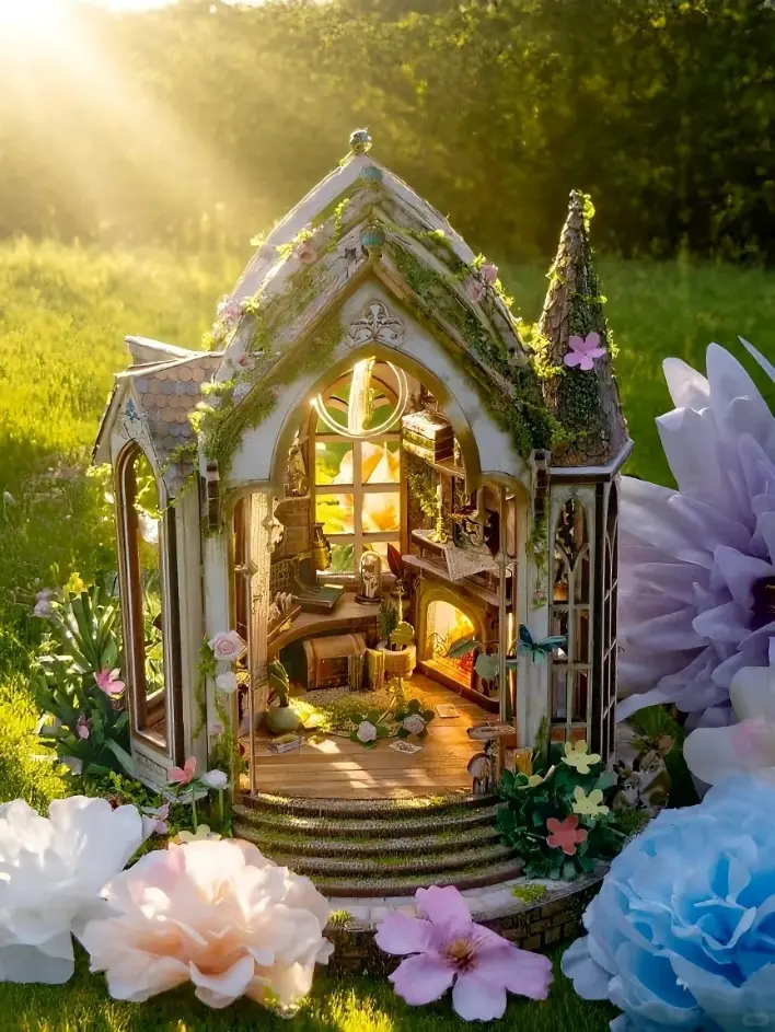 Dreamy Botanical Research House DIY Mini Book Nook Kit