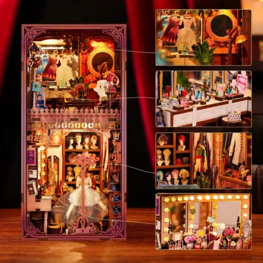 Theater Actress's Dressing Room DIY Book Nook Kit