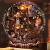 Round Magic Library DIY Miniature Decoration Kit